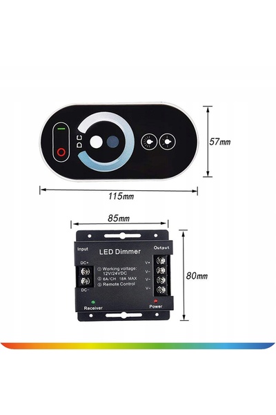 NO BRAND Kit LED COB 12V 10m 3000K ALB CALD sursă de alimentare telecomandă r...