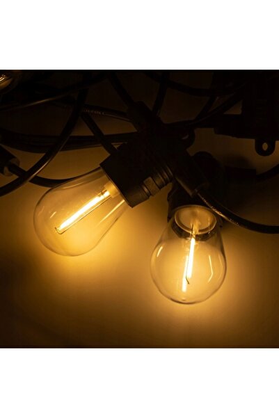 ecolight Ghirlandă de exterior pentru balcon și terasă, LED solară, 0,3W, 10m...