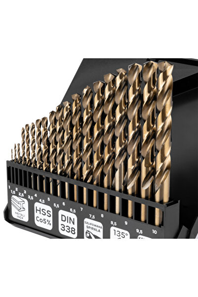 NEO Tools SET NEO 19EL BUCĂȚI DE GĂURIT PENTRU METAL HSS-CNC 124 °   PRO-TEC ...