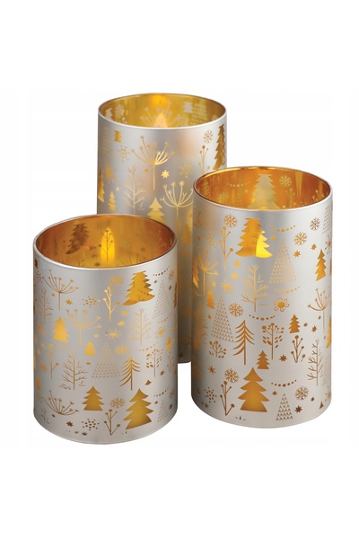 NO BRAND LUMÂNĂRI 3 LUMÂNĂRI DECORATIVE MARI DECORAȚIE DE CRĂCIUN CONTROLATE ...