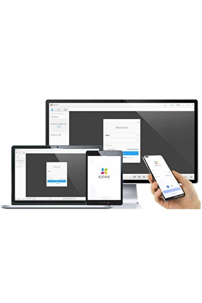 EZVIZ DP2 2K Vizualizator WiFi cu ecran tactil și cameră + Card SD de 64GB