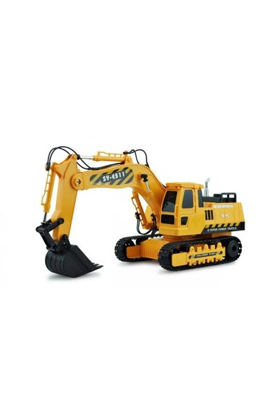 NO BRAND Excavator pe șenile cu telecomandă 1:20 100% RTR Double E E511G
