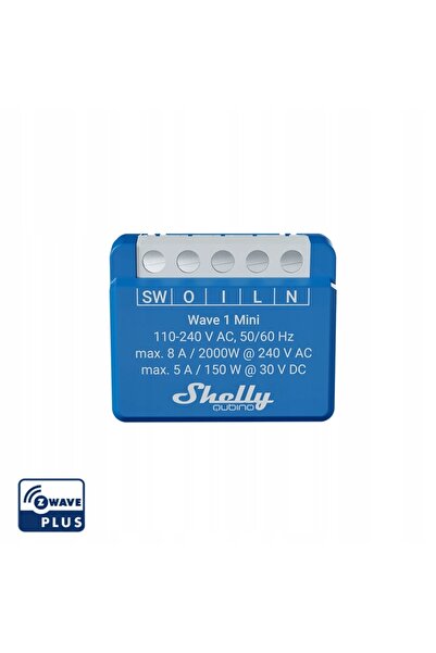 Shelly Qubino Wave 1 Mini - Releu Z-Wave EU