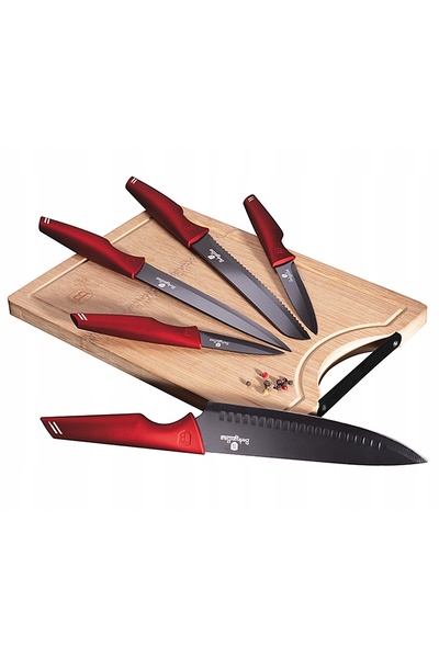 Berlinger Haus SET 5 CUȚITE DE BUCĂTĂRIE CU TĂBĂCIOARĂ BH-2704