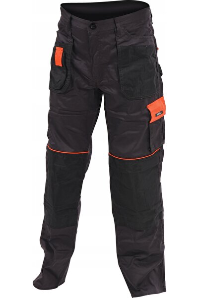 yato PANTALONI DE LUCRU ANDESITE L/XL NEGRU/PORTOCALIU CU 9 BUCUȚE