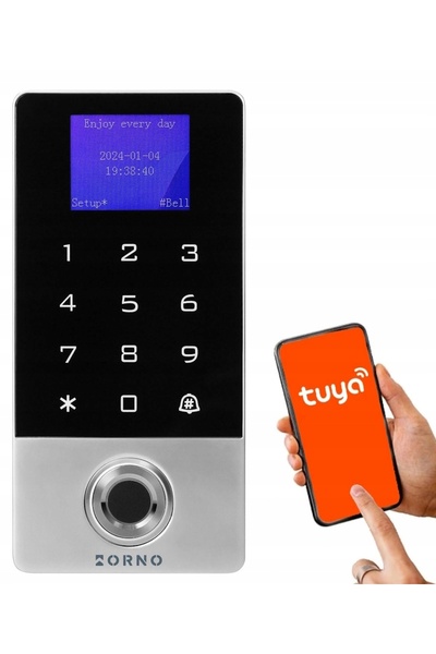Orno ÎNCUIETOARE DE UȘĂ CRYPTOGRAFICĂ WIFI CU COD+RFID+AMPRENĂ+APlicație TUYA