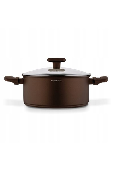 Konighoffer GARNEK INDUKCIA Ceramică Capac ceramic Gaz SolidNA Reno 4,6 l 24cm