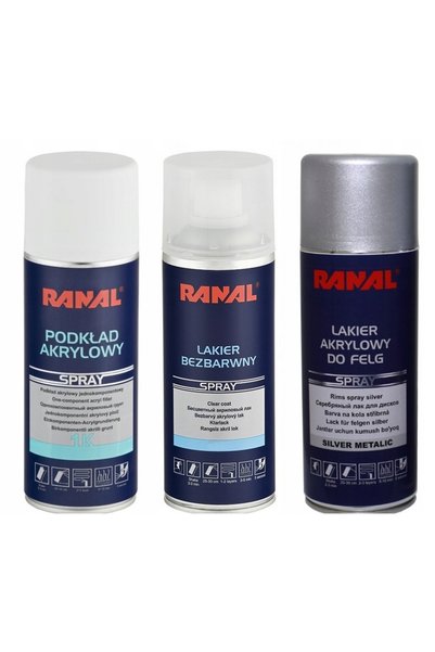 NO BRAND Kit de renovare vopsea Regenerare jante de aluminiu Spray RANAL