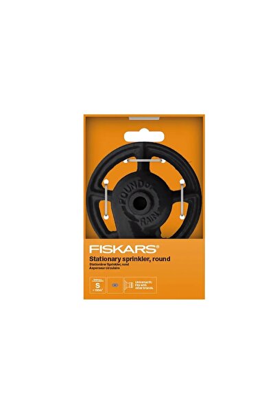 FiSKARS Aspersor de grădină pivotant pe furtun pentru udarea gazonului în cerc.