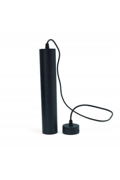 NO BRAND Spot negru GU10 Tuba 29 cm, montare pe perete, GU10