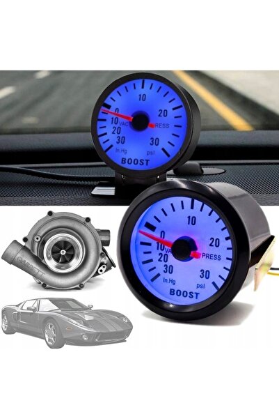 GAT Manometru de presiune turbo cu iluminare LED, 52MM, pentru măsurarea pres...
