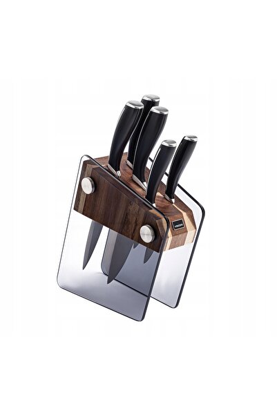 NO BRAND VINZER Set de cuțite în bloc de CRISTAL 6 piese. 50113