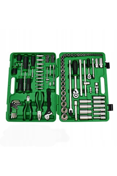 NO BRAND SET DE SCULE MIXTE 97 PIESE 1/4 " 1/2 " CU CUTIE DE SCULE TOPTUL