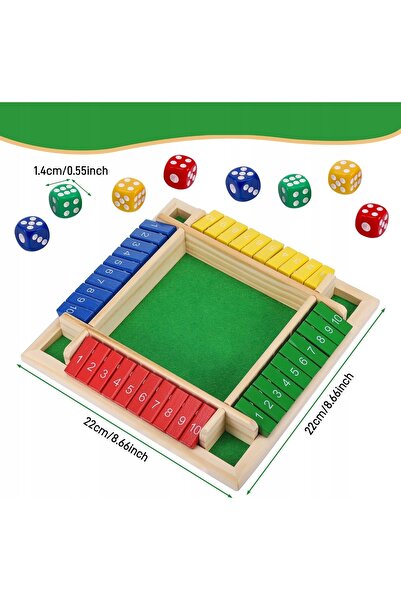 NO BRAND Joc de societate, joc de logică, Shut the Box, ideal pentru cadou.