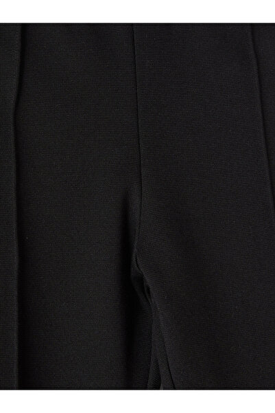 LC Waikiki Girls' Tights with Elastic Waist and Stitching Detail on the Front