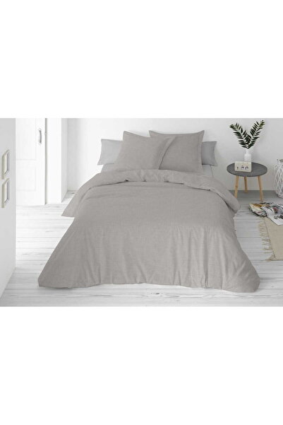 Matex LINEN Set de lenjerie de pat din in, Culoare uni, 220x200 Gri