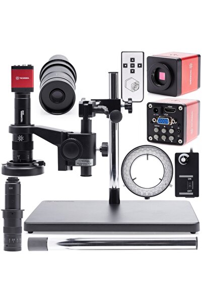 TECHREBAL Microscop digital 10A solo + iluminare LED reglabilă 60X + cameră F...