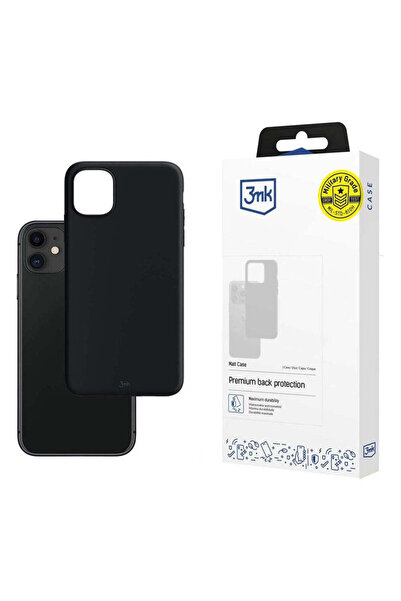 3MK Husă pentru iPhone 11, Husă mată, negru - negru