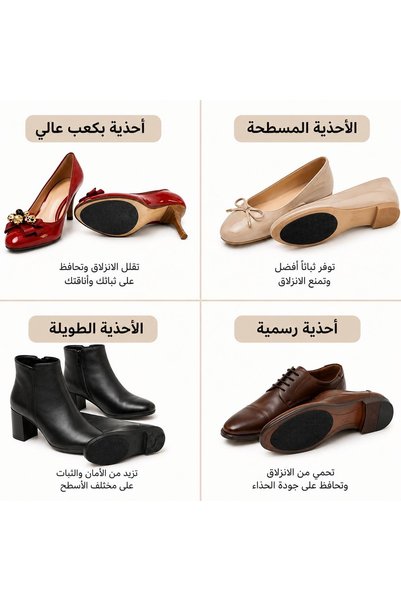 Nevara 2Pcs Anti-Slip Shoe Sole Stickers Grip Tape Sole Protector for Increased Stability and Protection