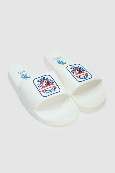 U.S. Polo Assn. نعال أبيض للرجال 50323201-VR013