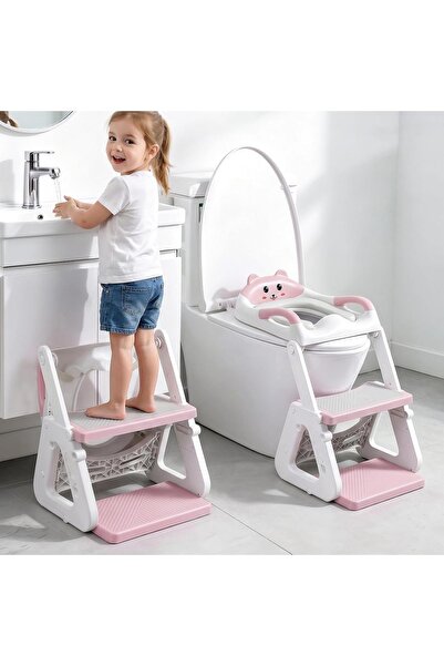 Dotail Step Toilet Seat Reducer for Children, 2-in-1, Adjustable Height 38–47...