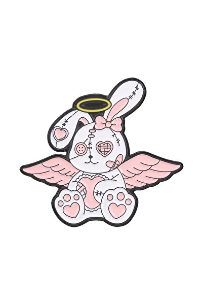 Choice6 style 5 Stitched Plush Pastel Goth Horror Doll Enamel Pin Punk Teddy ...