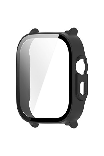 choice2 Realme Watch 5 Black PC Case for Watch 5 Tempered Glass Shell Protect...