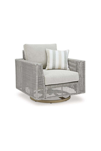 Ashley Furniture Seton Creek Outdoor Swivel Lounge with Cushion