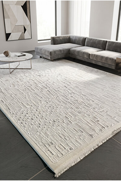 Pastel Modern Bohem Tarzda Asimetrik Desenli Dokuma Halı Oturma Odası Salon Y...