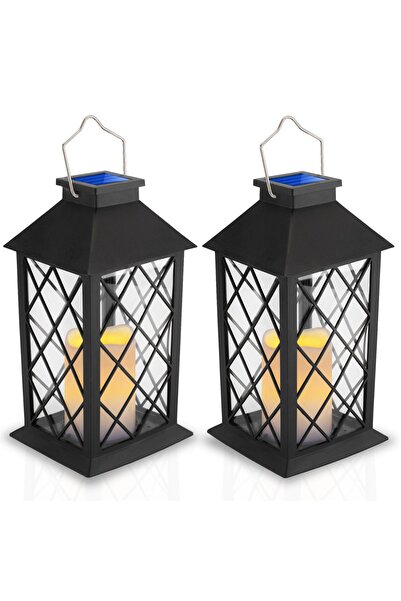 Lumiled 2x Lampă solară de grădină LED, Felinar vertical LIRIO 2 IP44, Felina...