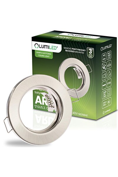 Lumiled Corp de iluminat încastrat cu halogen, rotund, satinat, GU10 MR16 ARDALI