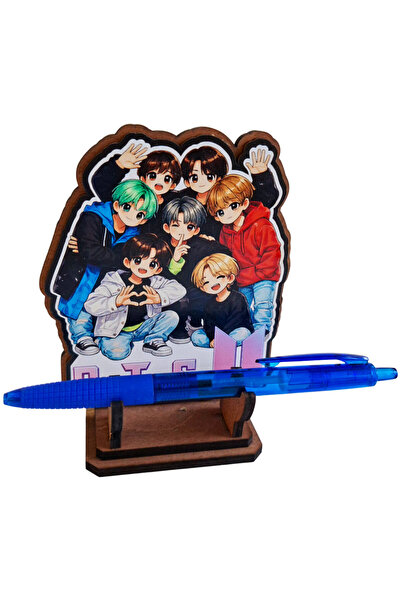 OEM Figurina BTS All Gang Kpop Merch, 12 cm, lemn