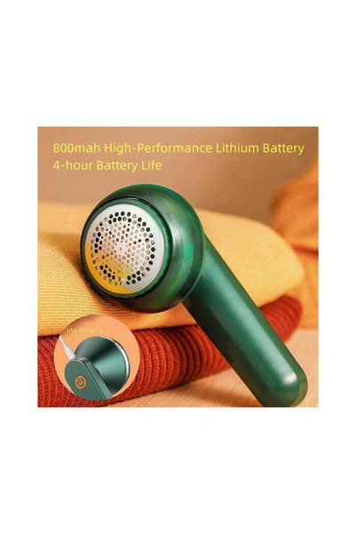 Generic Aparat de curățat scame electric cu încărcare USB, Verde