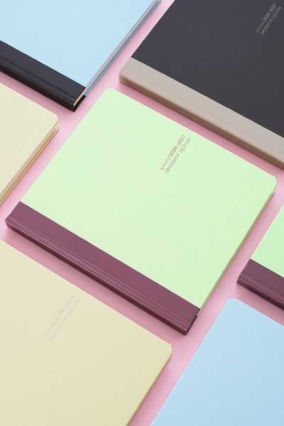 Matt Notebook Youna 2026-2027 Akademik Kare Ajanda - 16 Aylık Yeşil