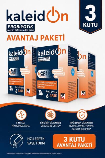 Kaleidon Probiyotik Fast Melt Formula 6 Saşe 3 Adet