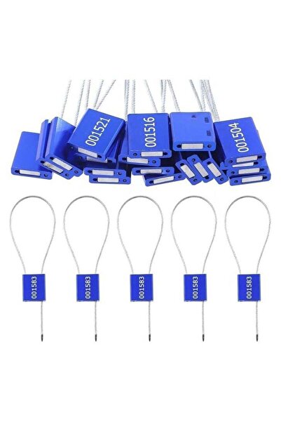 Duravel Numbered Security Cable Seals Tamper Resistant Shipping Label Steel M...