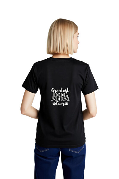 PayBuy Women's Dog Lover Printed Short Sleeve T-Shirt with Paw Pattern Relaxe...