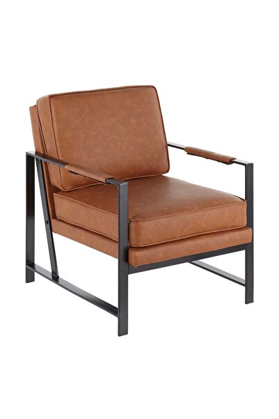 homejoyz Leather and Wood Chair with Armrests Suede - Urban - 80X75X85 cm - B...