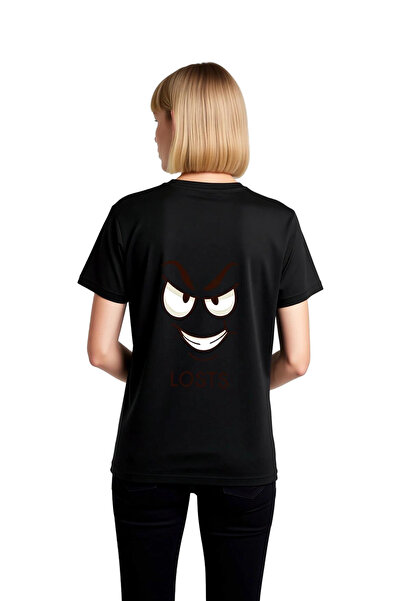 PayBuy Women's Cartoon Face Printed Short Sleeve T-Shirt Exaggerated Eyes Eye...