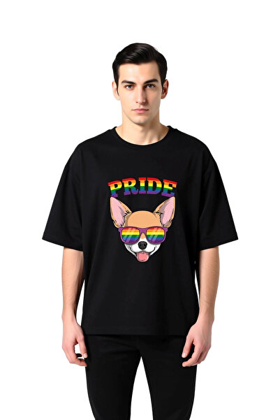 PayBuy Pride Themed Rainbow Design Printed Men's Oversize T-Shirt