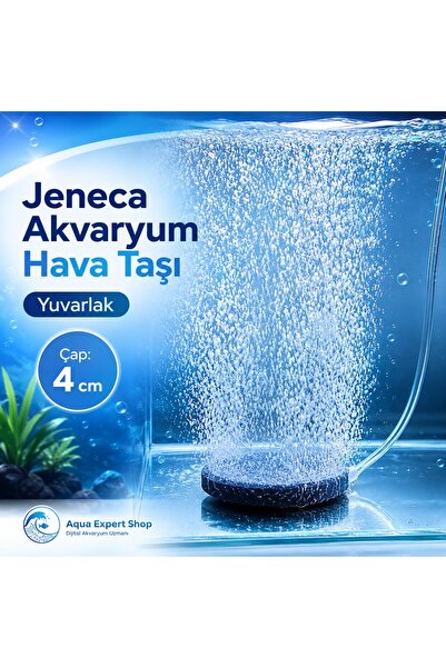 Jeneca Akvaryum Hava Taşı - Yuvarlak - 4 CM - Güçlü Hava Çıkışı