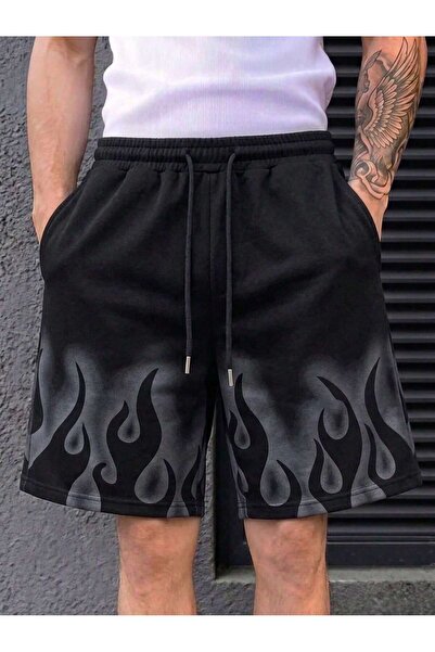 bellanova Oversize Relaxed Fit Special Design Printed Awesome Shorts