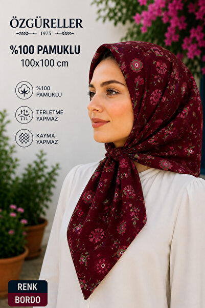 ÖZGÜRELLER %100 Pamuklu Karanfil Desen Yazma ,Hediyelik Kaymayan Terletmeyen ...