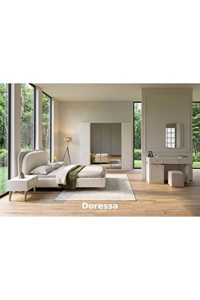 Doressa Living Hella 5 Kapılı Reflekte Camlı Yatak Odası Takımı