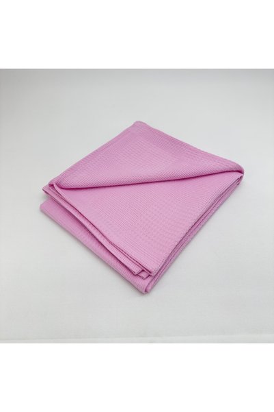 MİLABABY 100% Cotton Waffle Baby Blanket 115X130 cm Multi-Purpose Baby Blanket Baby Blanket Swaddle Blanket Swaddle Blanket Children's Blanket Pink