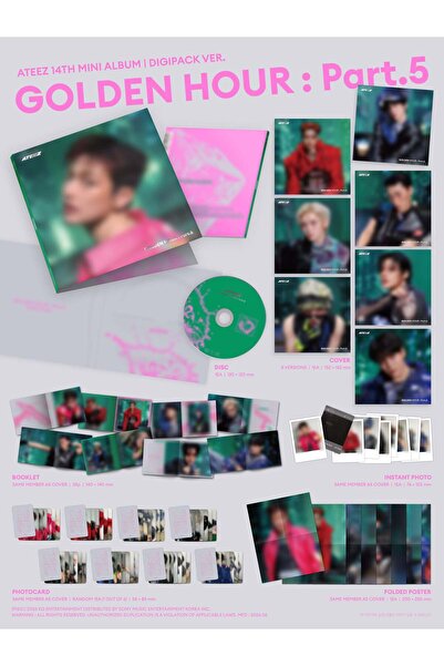 ATEEZ - [GOLDEN HOUR : Part.5] DIGIPACK Ver. Album (RANDOM)