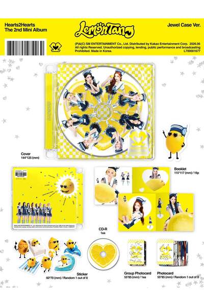 tays store Hearts2Hearts - 2nd Mini Album [Lemon Tang] Jewel Case Ver.