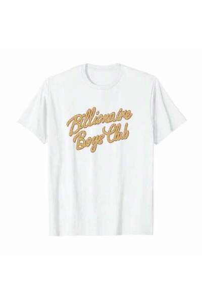25W تي شيرت كلاسيكي من القطن بأكمام قصيرة، مطبوع عليه نص Billionaire Boys Clu...