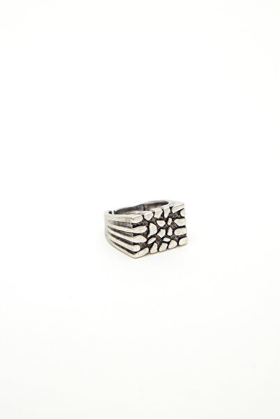 Manuka Stone Matte Coated Ring Silver