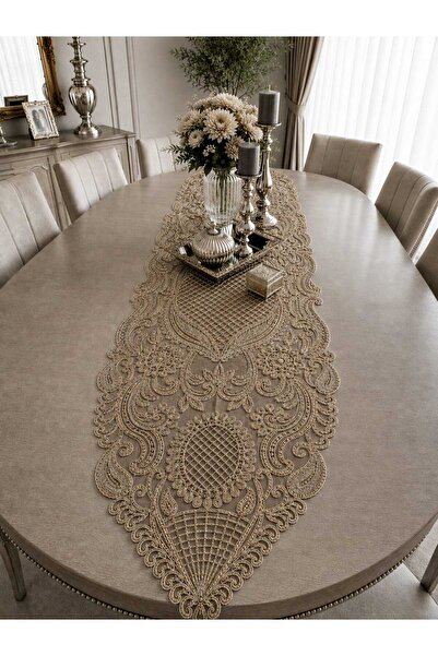 Lena Maison Saray Luxury Embroidered Runner 135 Cmx45 cm
